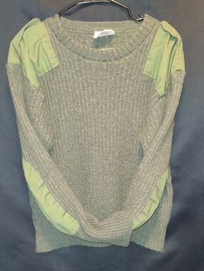 US Army Wool Commando Sweater Men's Size 112 cm Regular OD Green Vtg